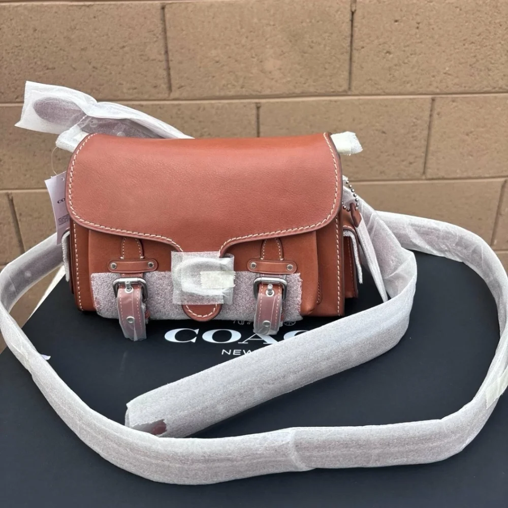 Brand NEW COACH Western Tabby In Leather Burnished Amber - Picture 2 of 5